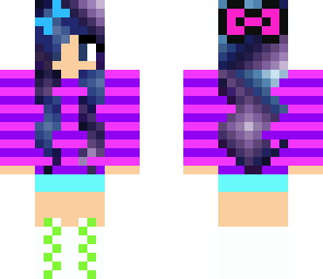 galaxy neon girl
