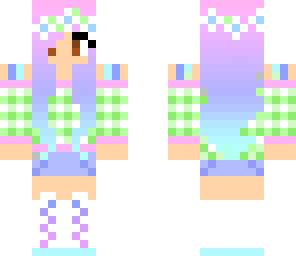 pastel neon girl