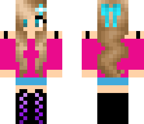 simple girl with a bow