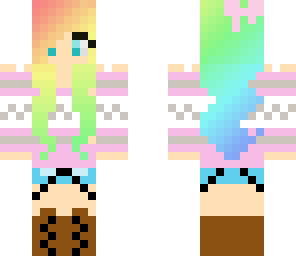 pastel sweater girl