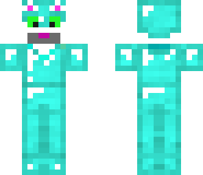 kitty in fake diamond armor