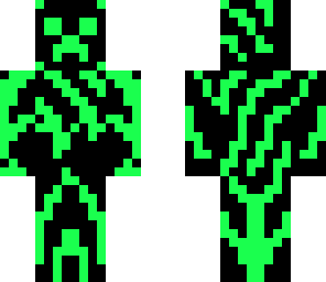 green toxic ender creeper