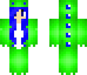 green dino girl