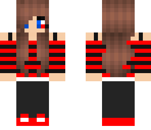 red striped teenage girl