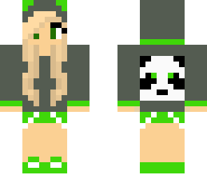 panda girl grey