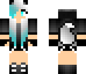 wolf girl blue hair