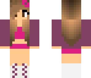 cute purple and pink girl