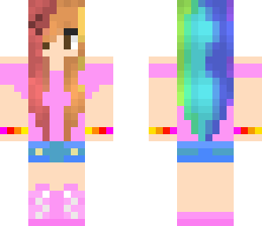 cute rainbow girl