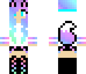 rainbow wolf gamer girl