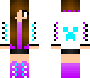 cute creeper hoodie girl fixed