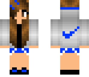 edited to blue nike girl