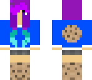 purple and blue hair