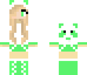 lime panda girl