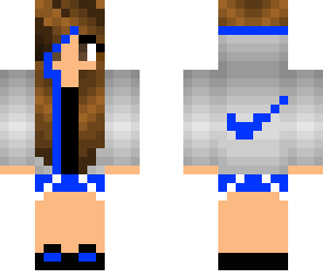 edit of blue nike girl