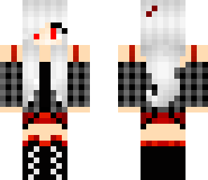 red goth girl edited