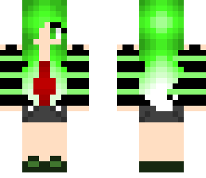 cute green girl