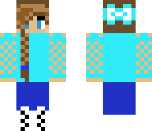 blue braid girl