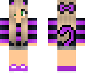 purple cat girl