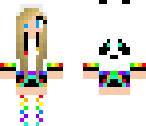 rainbow panda girl