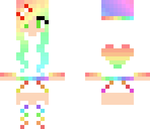 rainbow heart girl edited