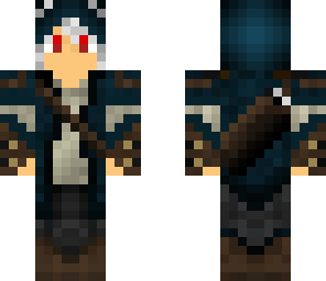 white haired hooded vampire