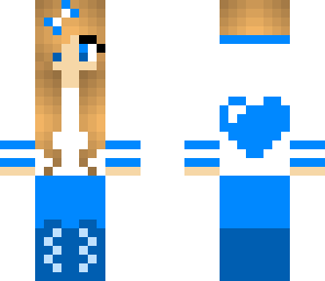 blue heart girl