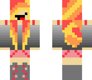 flame chick w mask