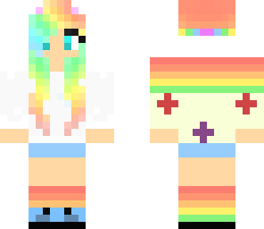 cute rainbow girl