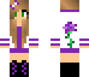 purple rose girl