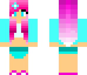 blue and pink