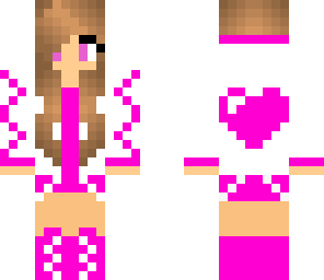 pink heart girl
