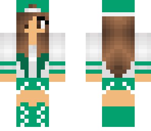 cap girl in green