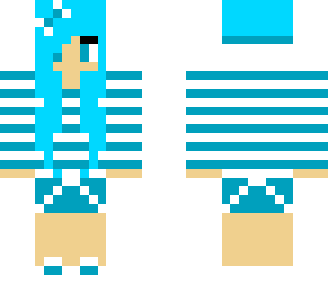 neon blue stripes