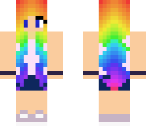 the rainbow hair girl