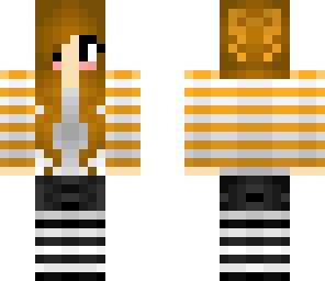 orange striped shirt