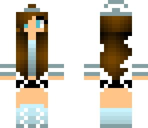 brunette gray-blue tomboy