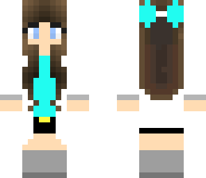 teal casual girl