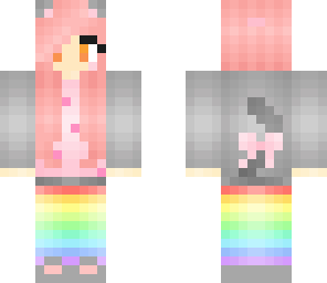 pink hair nyan cat girl