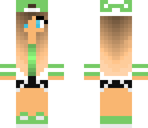 green sporty girl