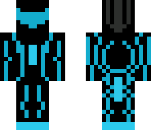 tron suit blue