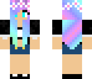 rainbow ombre girl edited