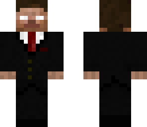 herobrine in a suit