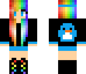 edited penguin girl