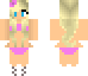 pink swim girl