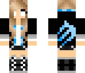 herobrine blue moster girl