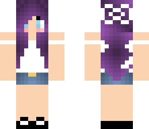 galaxy purple hair girl