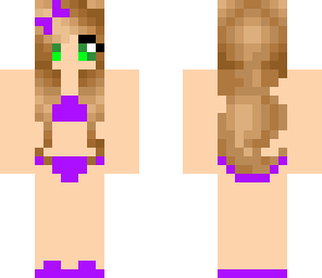 bikini girl purple