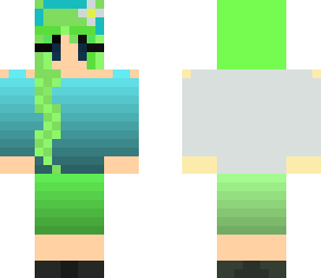 mint green girlw