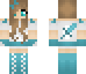 cute light blue and white girl