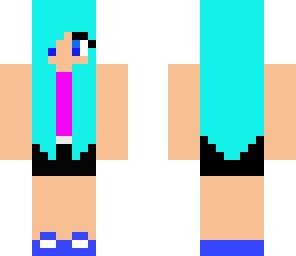cute blue teen